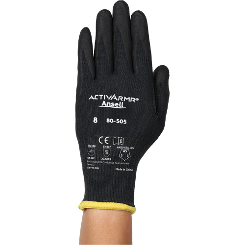 Gants r&eacute;sistants &agrave; la chaleur conductrice et &agrave; la coupe ActivArmr 80-505, Taille 11, Calibre 13, Rev&ecirc;tement Mousse de nitrile, Enveloppe en Kevlar/Intercept, ASTM ANSI niveau A5/EN 388 niveau E Solutions industrielles ALPHA
