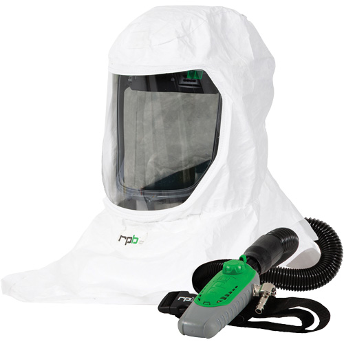 T-Link Respirator with Bump Cap, Breathing Tube & C40, Loose Fitting Hood & Faceshield Solutions industrielles ALPHA