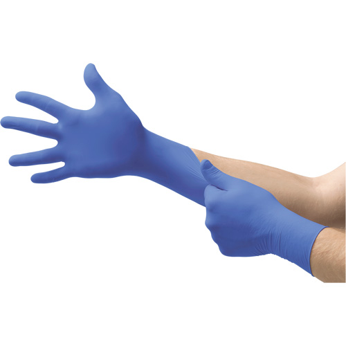 Gants jetables N21 MICROFLEX, 10/9,5/T-Grand, Nitrile, 4,7 mils/5,5-mil, Sans poudre, Cobalt, Classe 2 Solutions industrielles ALPHA