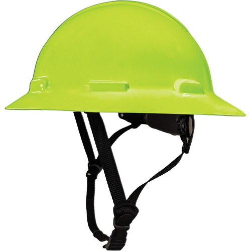 Casque de s&eacute;curit&eacute; &agrave; bordure compl&egrave;te LIDGUARD avec mentonni&egrave;re, R&eacute;pond aux normes CSA type 1, Suspension Rochet, Ventil&eacute; Solutions industrielles ALPHA