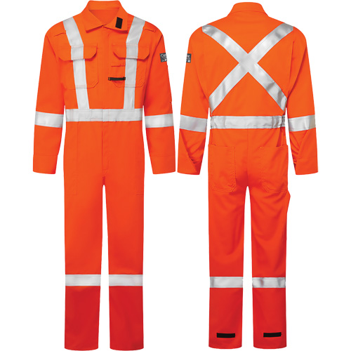Avenger 7 oz. Coveralls, Size 36, High-Visibility Orange Solutions industrielles ALPHA