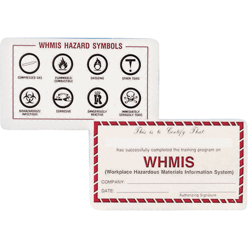 Cartes de portefeuille SIMDUT Solutions industrielles ALPHA