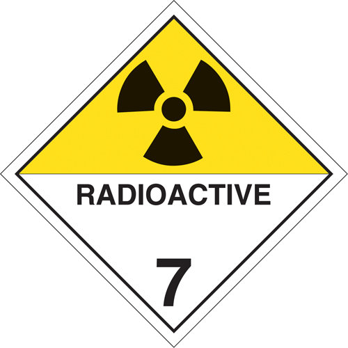 Radioactive Materials TDG Placard, Tagboard Solutions industrielles ALPHA