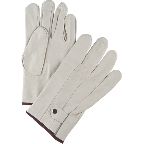 Standard-Duty Ropers Gloves, Large, Grain Cowhide Palm Solutions industrielles ALPHA