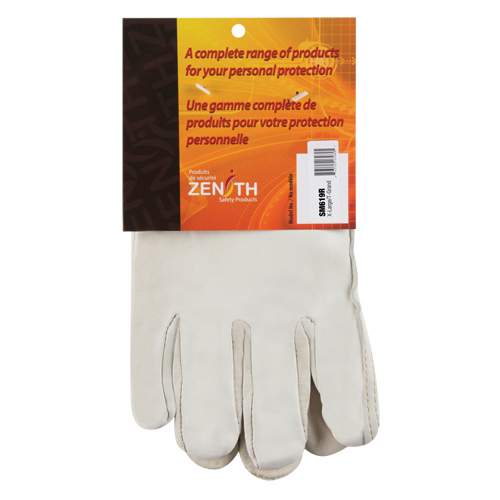 Gants de conducteur doubl&eacute;s pour l'hiver, T-Grand, Paume en Cuir fleur de vache, Molleton Solutions industrielles ALPHA