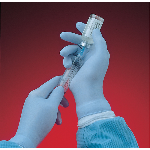 Gants N-Dex 6005PF, Moyen, Nitrile, 4 mils, Sans poudre, Bleu Solutions industrielles ALPHA