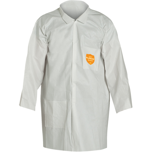 Sarrau de laboratoire ProShield 60, Microporeux/Polypropyl&egrave;ne, Blanc, Moyen Solutions industrielles ALPHA