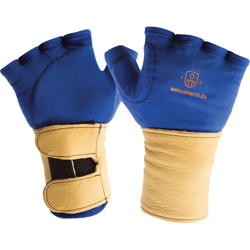 Fingerless Glove Liner with Wrist Restrainer, Size X-Small, Poly-Cotton Palm Solutions industrielles ALPHA