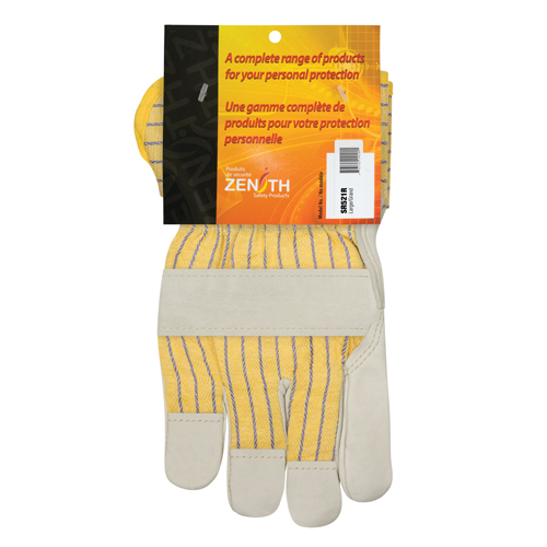 Winter-Lined Patch-Palm Fitters Gloves, Large, Grain Cowhide Palm, Cotton Fleece Inner Lining Solutions industrielles ALPHA