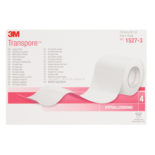 3M Transpore Surgical Tape, Class 1, 30' L x 3" W Solutions industrielles ALPHA