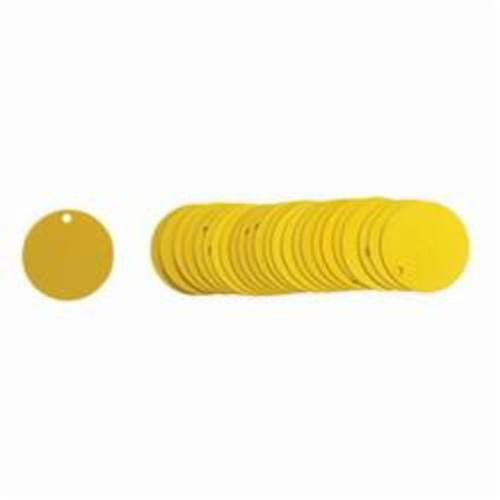 &eacute;tiquettes rondes vierges pour vannes, Aluminium, 2" dia. Solutions industrielles ALPHA