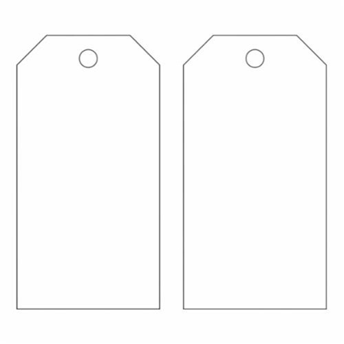 Blank Accident Prevention Tags, Metal, 3" W x 5-3/4" H Solutions industrielles ALPHA