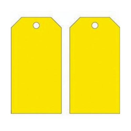 Blank Accident Prevention Tags, Metal, 3" W x 5-3/4" H Solutions industrielles ALPHA