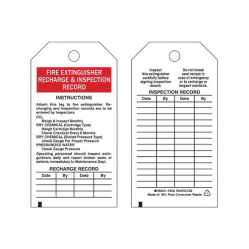 &eacute;tiquettes de rapport d'inspection, Polyester, 3" la x 5-3/4" h, Anglais Solutions industrielles ALPHA