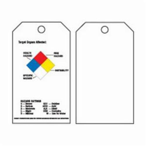 Self-Laminating Right-To-Know Tags, Polyester, 3" W x 5-3/4" H, English Solutions industrielles ALPHA