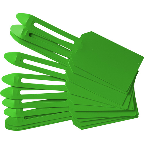 Blank Plastic Lock-On Tags, Plastic, 3-1/4" W x 5-4/5" H, Blank Solutions industrielles ALPHA