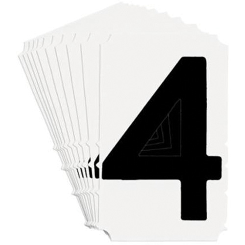 &eacute;tiquettes de lettres et chiffres gothiques individuels Quick-Align, 4, 4" h, Noir Solutions industrielles ALPHA
