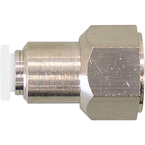 Topfit Female Threaded Straight Connector Fitting, 1/2" Dia, Polymer Solutions industrielles ALPHA
