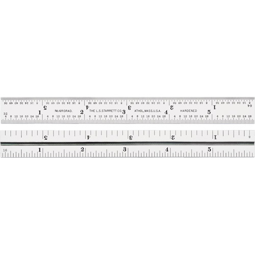 Junior Combination Squares, 6" L, 8/100" Graduations, Steel, Satin Solutions industrielles ALPHA