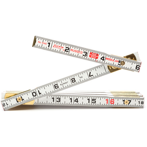 R&egrave;gle de maçon Red End, 6' lo, Bois, Graduations de 1/16" Solutions industrielles ALPHA