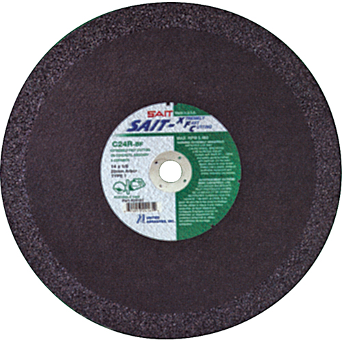 C24R Concrete High Speed Cut-Off Wheel, 12" x 1/8", 1" Arbor, Type 1, Aluminum Oxide, 6300 RPM Solutions industrielles ALPHA