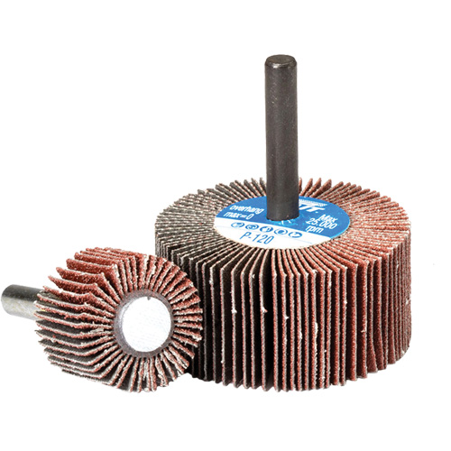 Meule &agrave; lamelles, Oxyde d'aluminium, Grain 180, 3" x 1" x 1/4" Solutions industrielles ALPHA