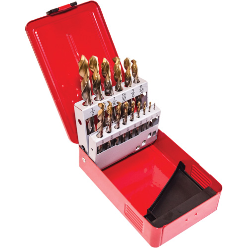 Jobber Drill Set, 15 Pieces, High Speed Steel Solutions industrielles ALPHA