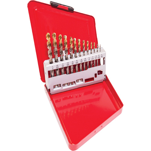 Jobber Drill Set, 13 Pieces, High Speed Steel Solutions industrielles ALPHA