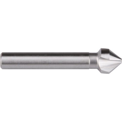 Fraise &agrave; queue droite, 8,3 mm, Acier rapide, Angle de 82°, 3 cannelures Solutions industrielles ALPHA