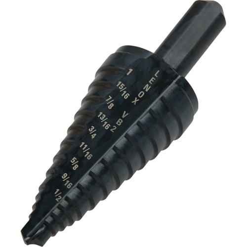Foret &eacute;tag&eacute; no 2, 1/8" - 1", Incr&eacute;ments de 1/16", Acier rapide Solutions industrielles ALPHA