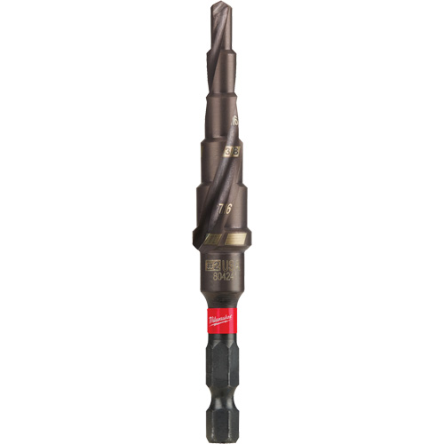 #2 Shockwave Impact Duty Step Drill Bit, 3/16" - 1/2" , 1/16" Increments, Titanium Solutions industrielles ALPHA
