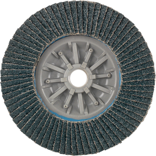 Long Life C-Trim Flap Disc, 4-1/2" x 5/8"-11, Type 27, 40 Grit, Zirconia Alumina Solutions industrielles ALPHA