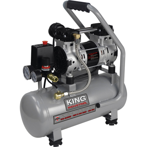 Compresseur &agrave; air sans huile ultra silencieux, Essence, 3 gal., 135 PSI Solutions industrielles ALPHA