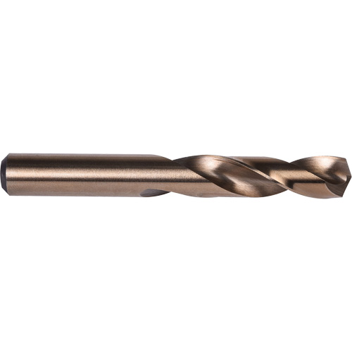 Stub Length Drill Bit, H, High Speed Cobalt, 1-1/2" Flute, 135° Point Solutions industrielles ALPHA