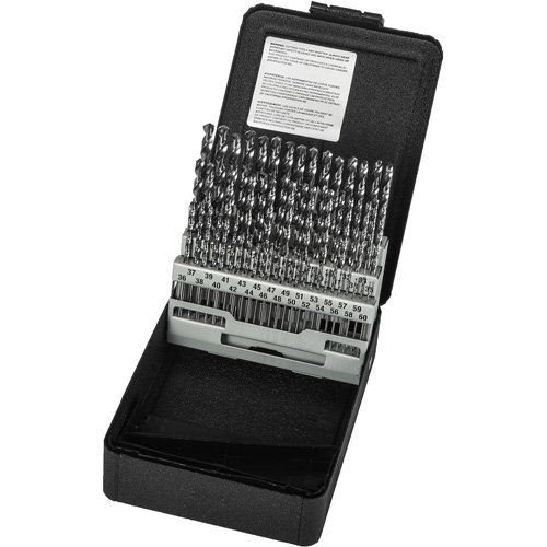 Jobber Length Drill Bit Set, 60 Pieces, High Speed Steel Solutions industrielles ALPHA