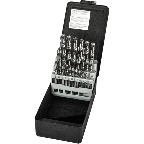 Stub Length Drill Bit Set, 29 Pieces, High Speed Steel Solutions industrielles ALPHA