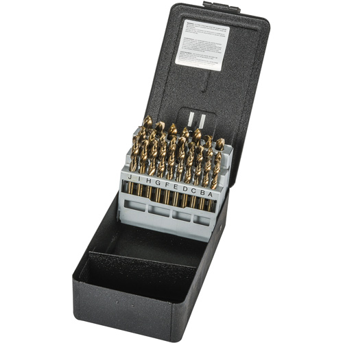 Jeu de forets robustes pour machine-outil, 26 morceaux, Acier rapide au cobalt Solutions industrielles ALPHA