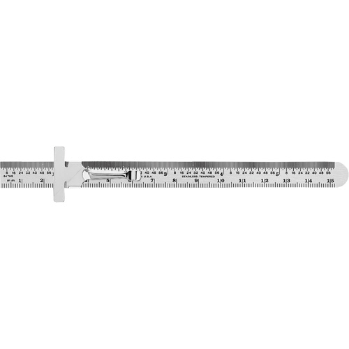 Economy Precision Flexible Ruler, 6" L, Steel Solutions industrielles ALPHA