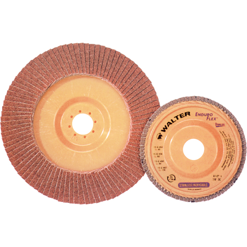 Enduro-Flex Stainless Flap Disc, 4-1/2" x 7/8", Type 27, 40 Grit, Zirconia Alumina Solutions industrielles ALPHA