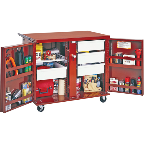 Rolling Work Bench, 43-7/8" W x 38-1/2" H x 26-7/8" D, 21.7 Cubic Feet Capacity Solutions industrielles ALPHA