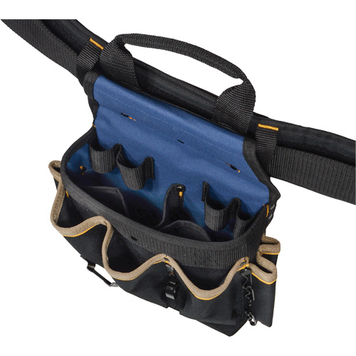 Combin&eacute;s de ceinture &agrave; outils &agrave; 20 pochettes, Polyester, Noir Solutions industrielles ALPHA