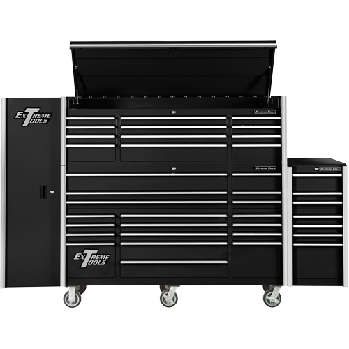 Armoire lat&eacute;rale s&eacute;rie RX, 3 tiroirs, 19" la x 25" p x 61" h, Noir Solutions industrielles ALPHA