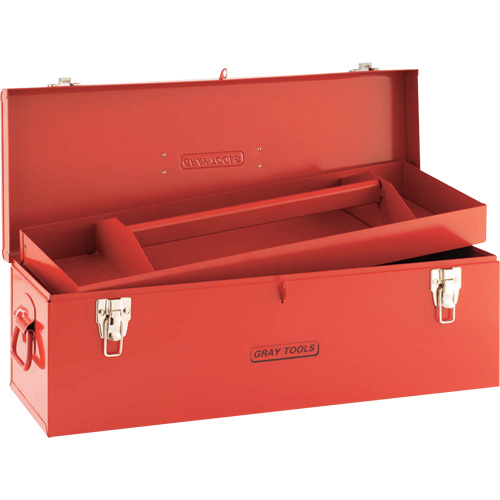 Coffre &agrave; outils, 10-3/4" P x 25-1/2" la x 10" h, Rouge Solutions industrielles ALPHA