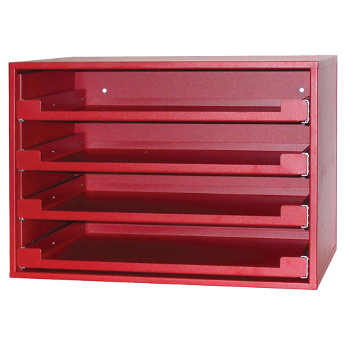 R&acirc;telier avec compartiments, 15" P x 21" la x 15" h, Rouge Solutions industrielles ALPHA