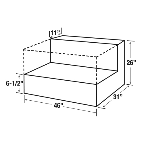 R&eacute;servoir de transfert pour carburant en acier, Acier, Capacit&eacute; 85 gal., Blanc Solutions industrielles ALPHA