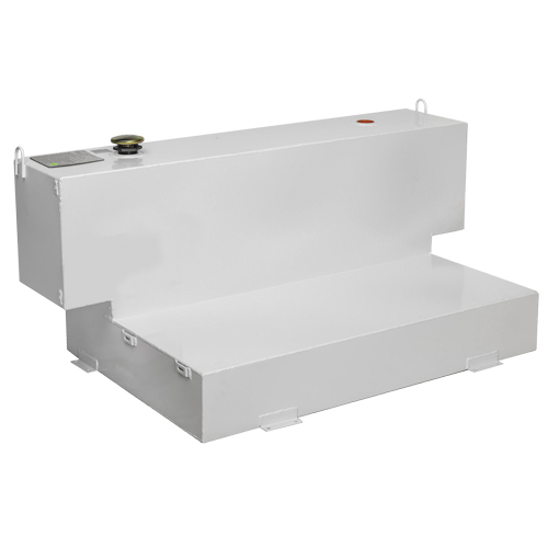 R&eacute;servoir de transfert pour carburant en acier, Acier, Capacit&eacute; 100 gal., Blanc Solutions industrielles ALPHA