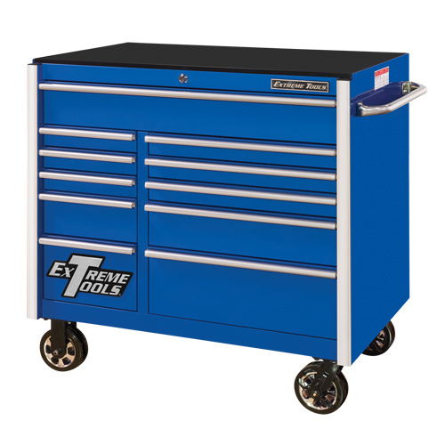 RX Series Rolling Tool Cabinet, 11 Drawers, 41-1/2" W x 25-1/2" D x 40-1/2" H, Blue Solutions industrielles ALPHA