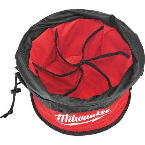 Parachute Organizer Bag, 11-4/5" L x 11-4/5" W x 11" H, Nylon, Black/Red Solutions industrielles ALPHA
