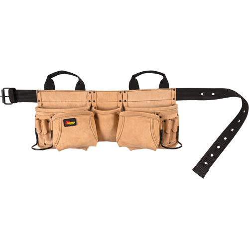 Ceinture &agrave; outils pour menuisier, Cuir, Havane Solutions industrielles ALPHA