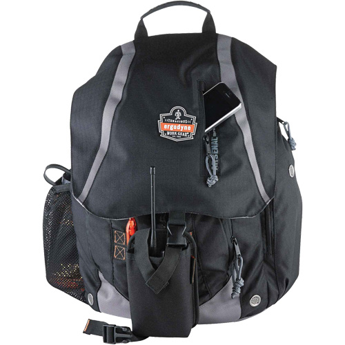 Sac &agrave; dos pour outils 5143 Arsenal, 15" lo x 8" la, Noir, Polyester Solutions industrielles ALPHA